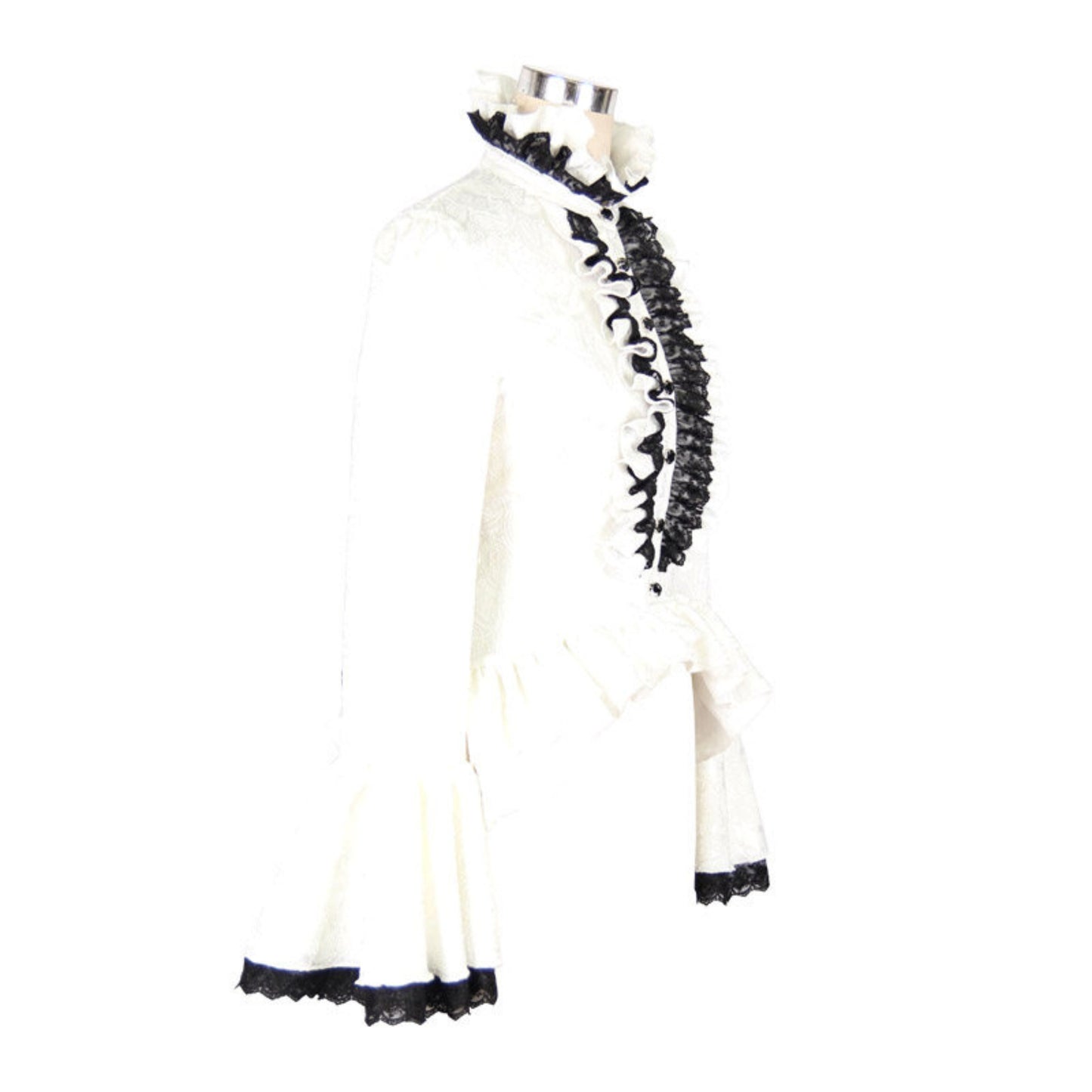 Gothic Prince Princess-Sleeve Blouse