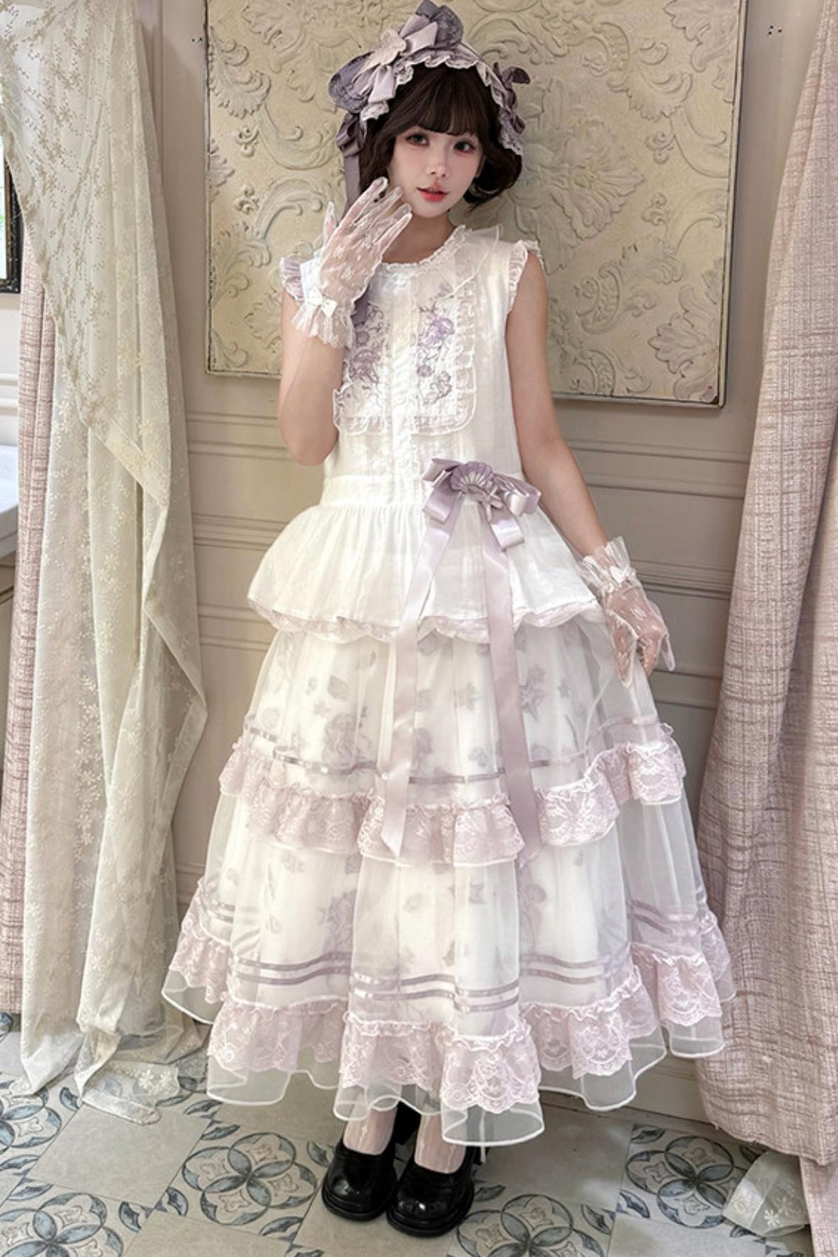 Floating Dream Layered Skirt + Top + Accessories