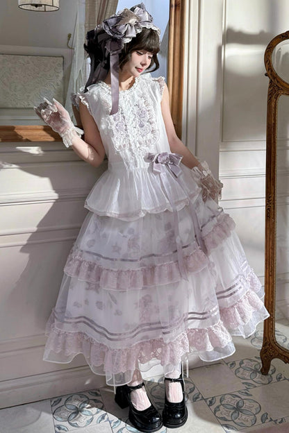 Floating Dream Layered Skirt + Top + Accessories