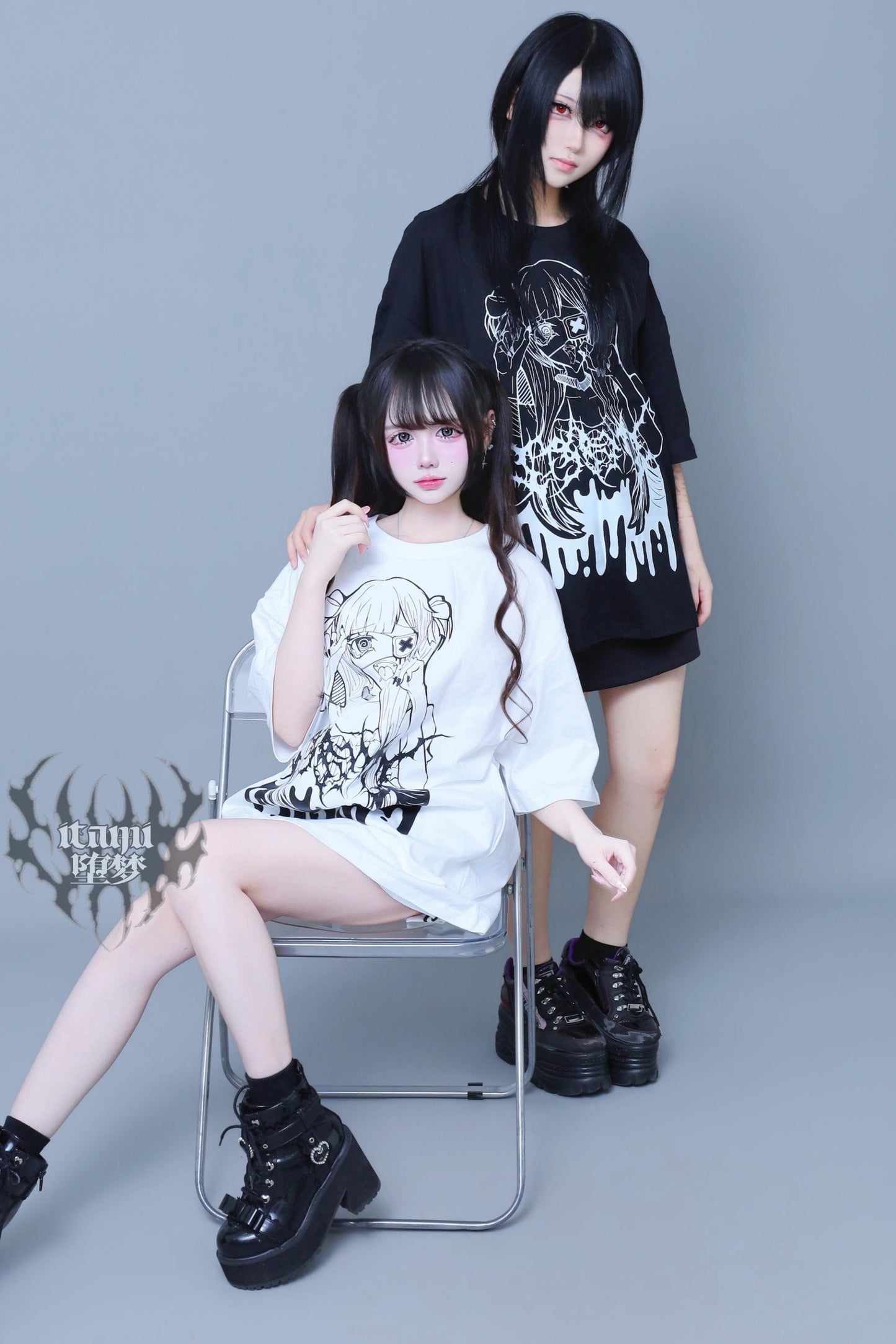 地雷サブカルプリントTシャツ