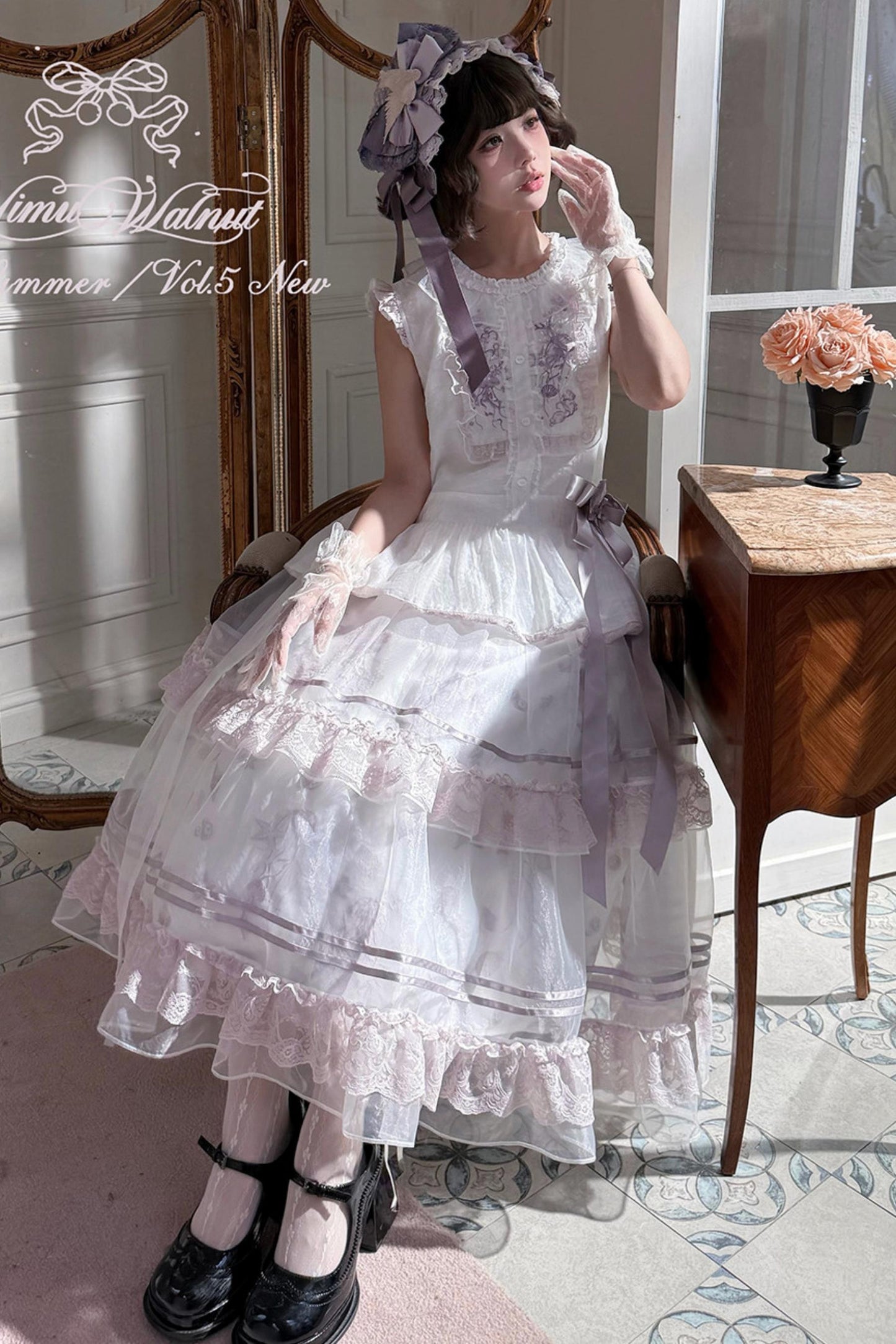 Floating Dream Layered Skirt + Top + Accessories