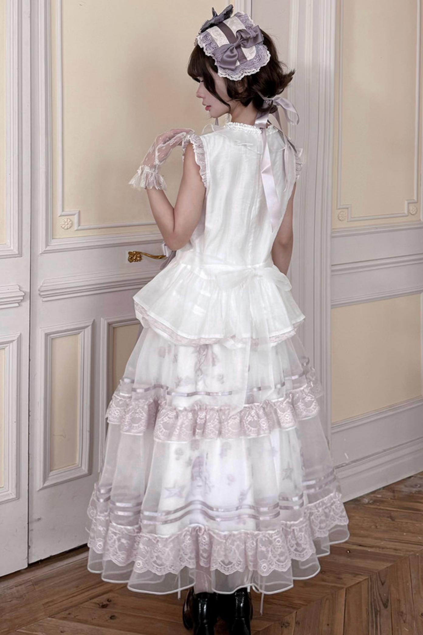 Floating Dream Layered Skirt + Top + Accessories