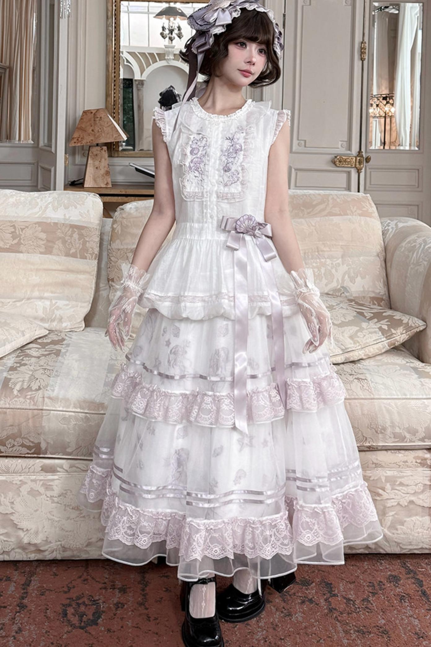 Floating Dream Layered Skirt + Top + Accessories