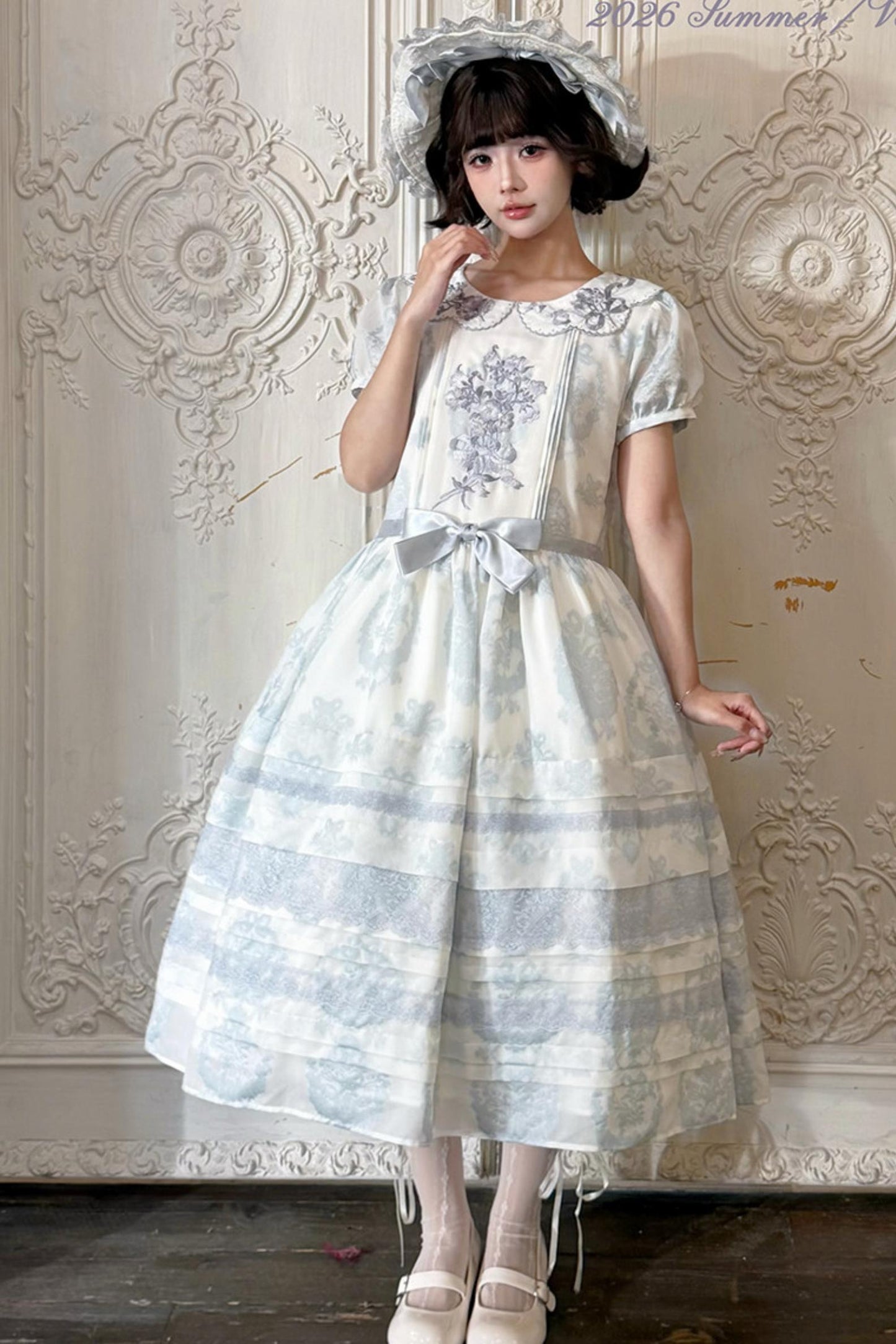 Robe d'été princesse élégante + chapeau