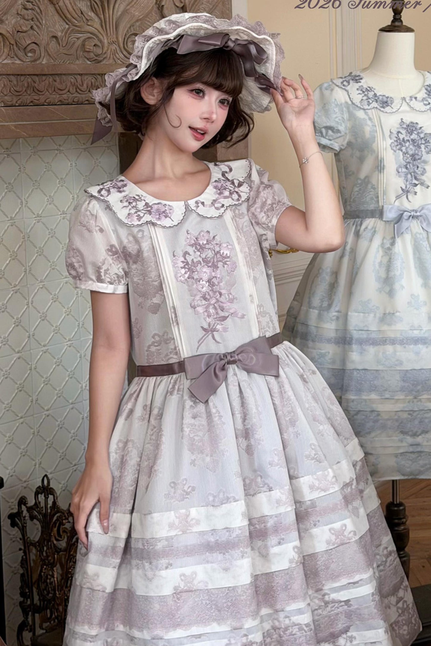 Robe d'été princesse élégante + chapeau