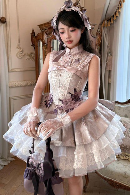 Floating Dream Layered Skirt + Top + Accessories