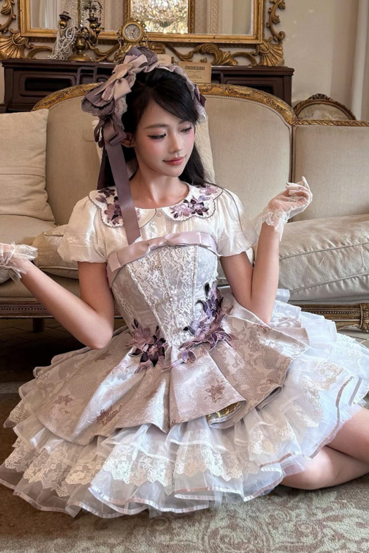 Floating Dream Layered Skirt + Top + Accessories
