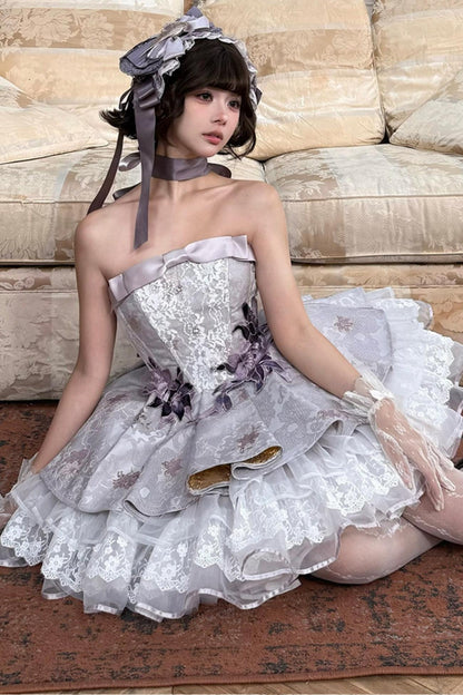 Floating Dream Layered Skirt + Top + Accessories