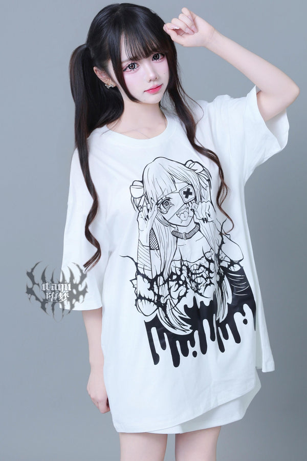 地雷サブカルプリントTシャツ