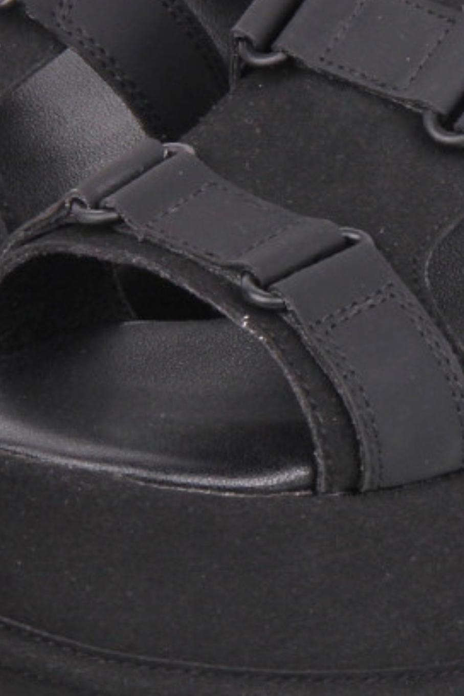 Dark Street Subculture Platform Sandals