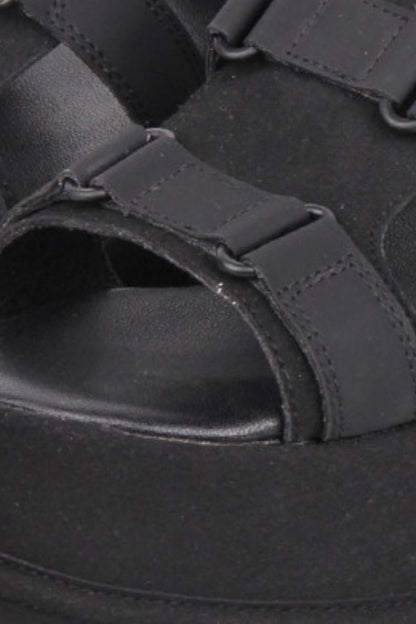Dark Street Subculture Platform Sandals