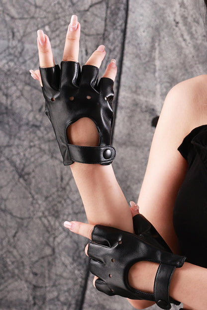 Gothic Leather Gloves