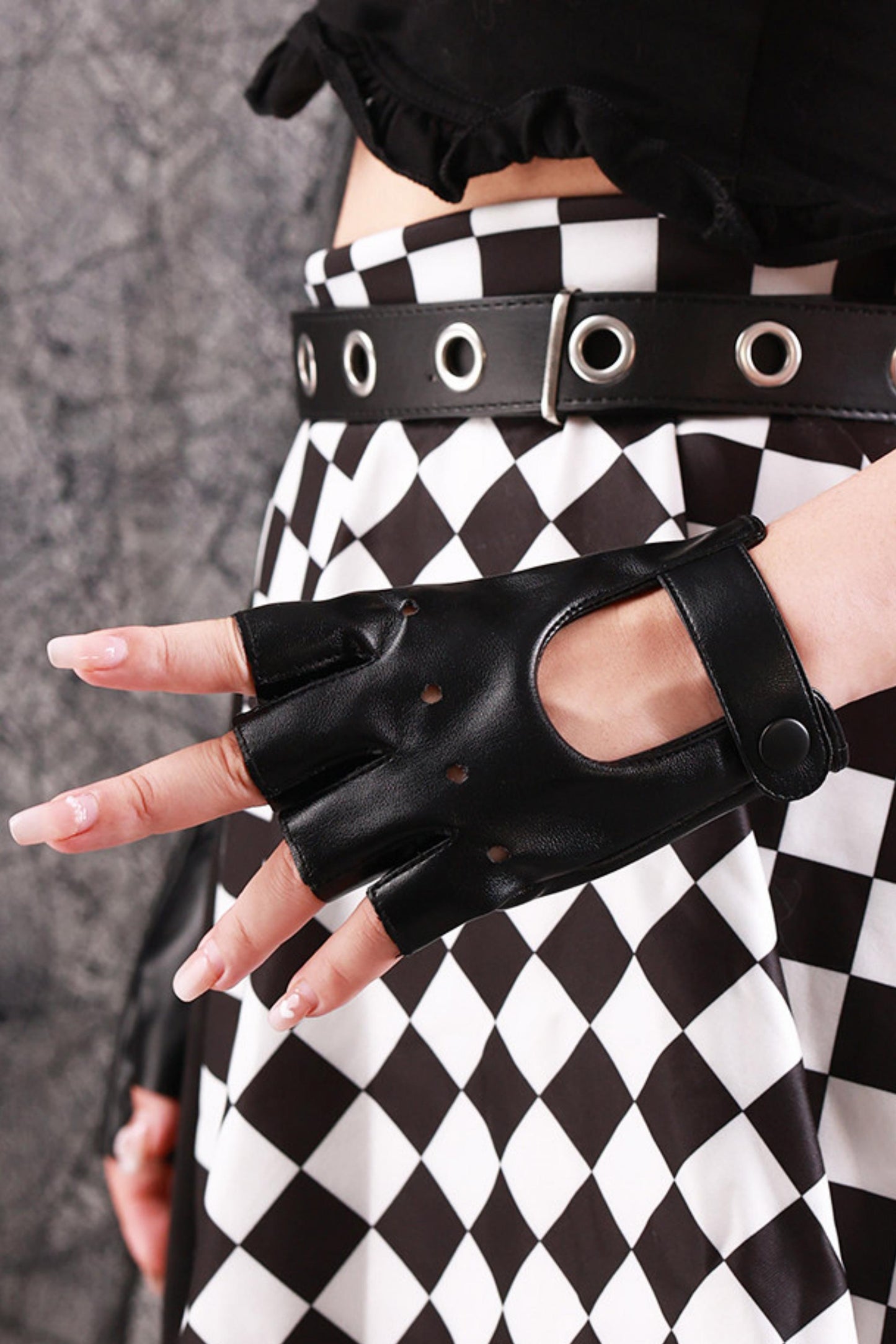 Gothic Leather Gloves