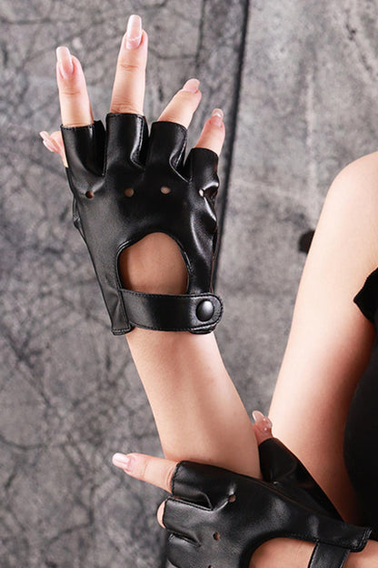 Gothic Leather Gloves