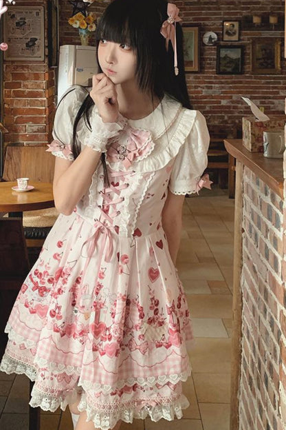 Cherry Bunny Lolita Skirt+Top