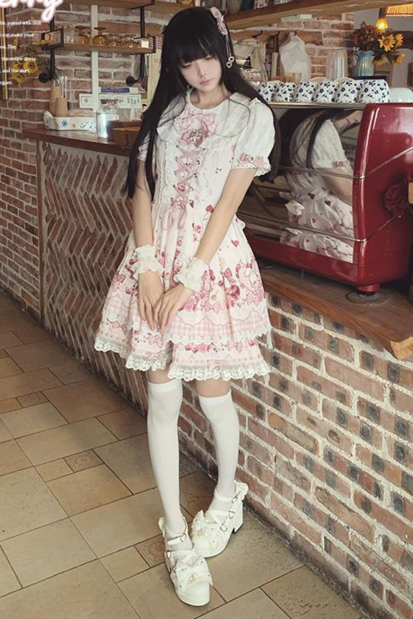 Cherry Bunny Lolita Skirt+Top