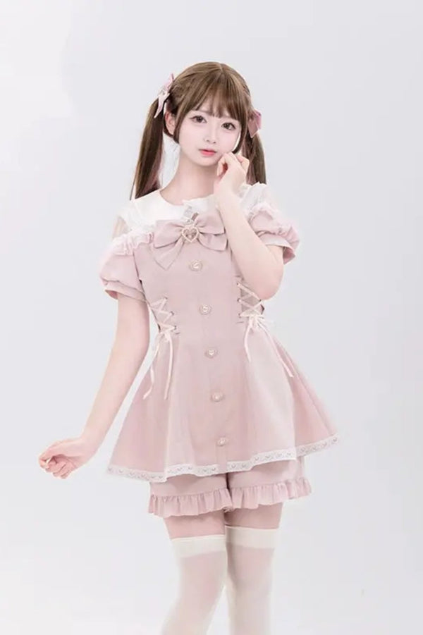 Heartbeat Short Sleeve Set