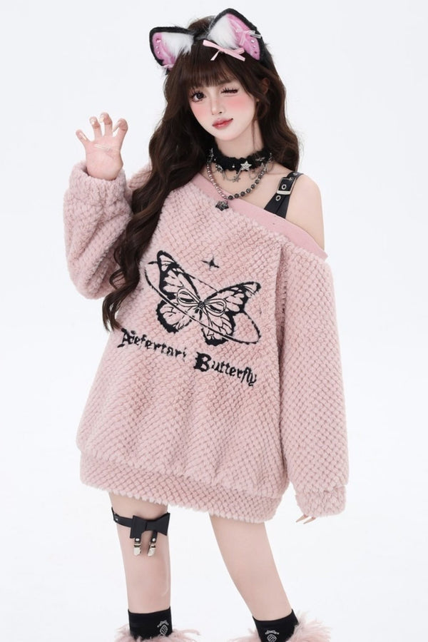 スウィートスパイシーバタフライプラッシュスウェット