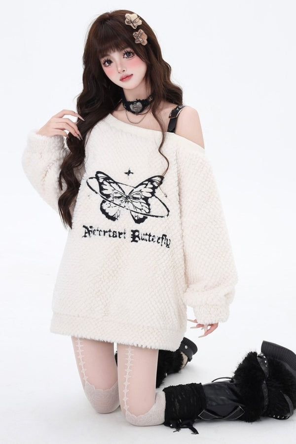 スウィートスパイシーバタフライプラッシュスウェット