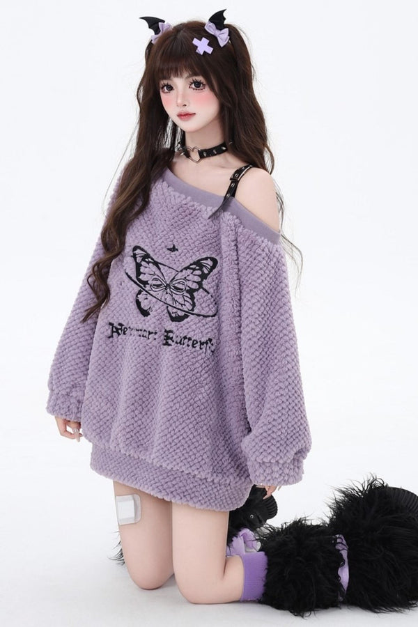 スウィートスパイシーバタフライプラッシュスウェット