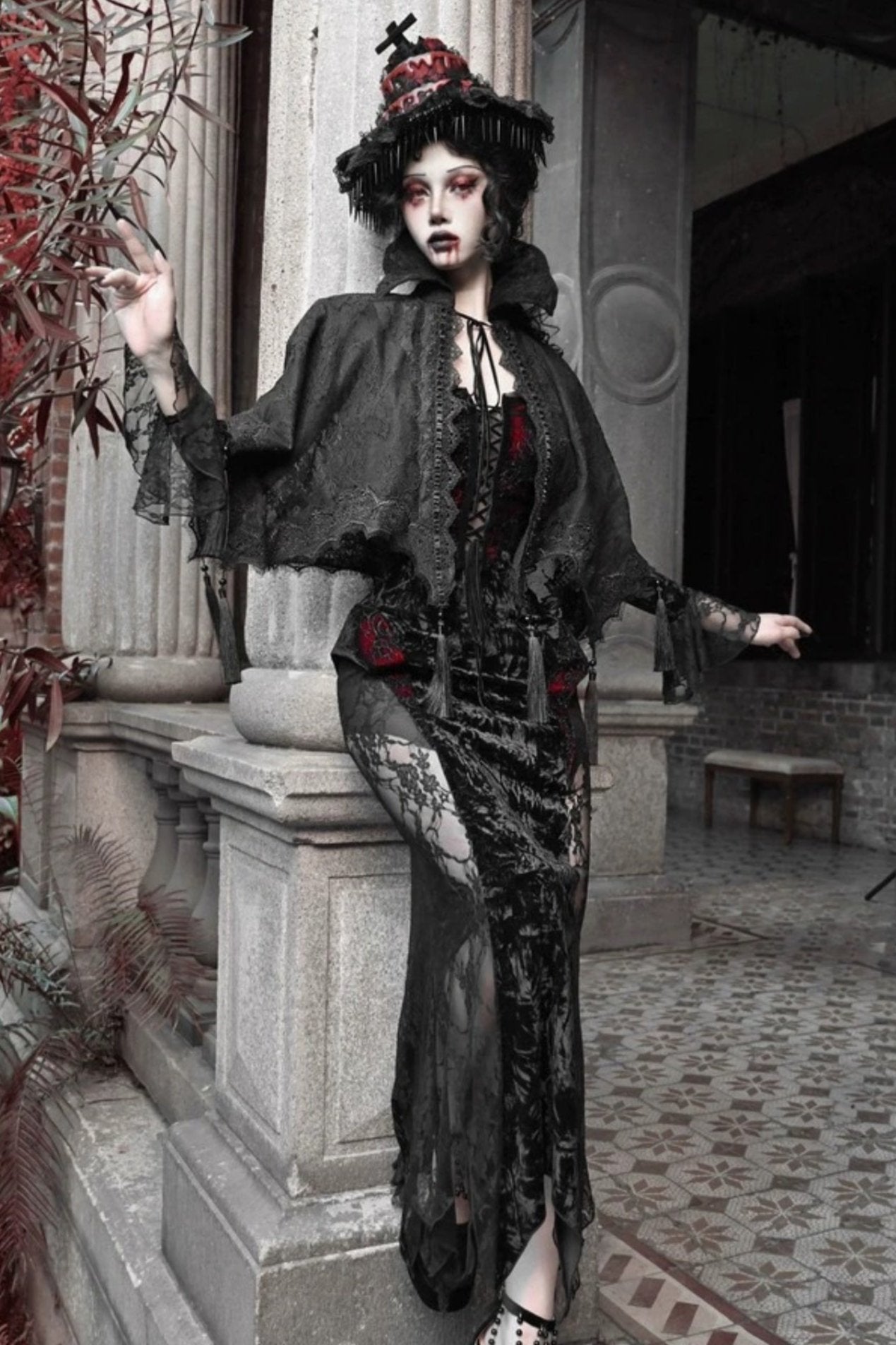 予約商品】ゴシックレースケープショールジャケット – Belchic