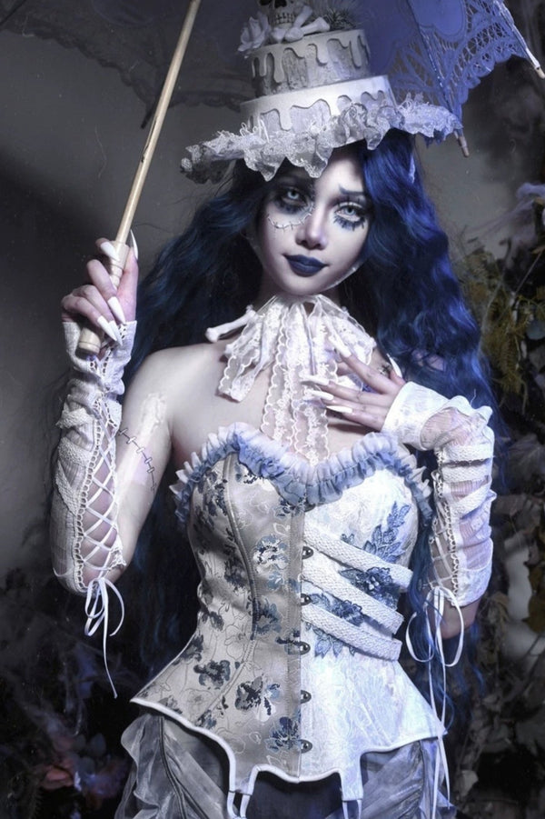 【予約商品】ゾンビブライドゴシックレースコルセットセット