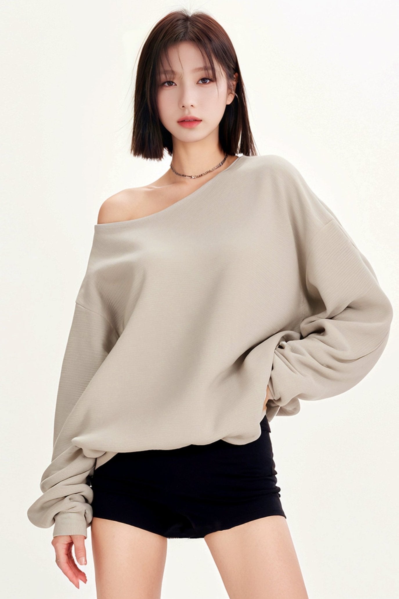 Off -shoulder scoop Nex wet shirt