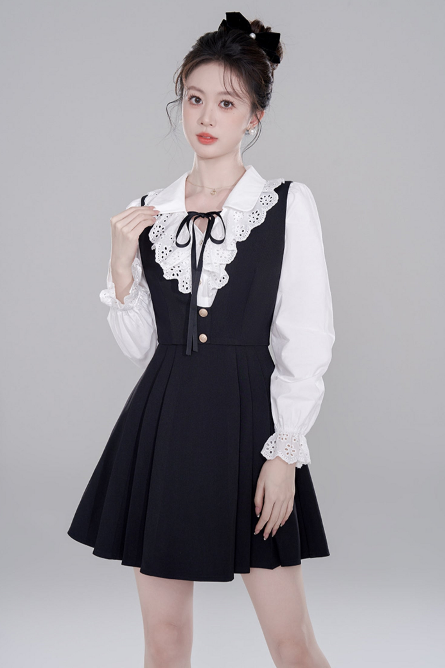 Black High end slim line dress