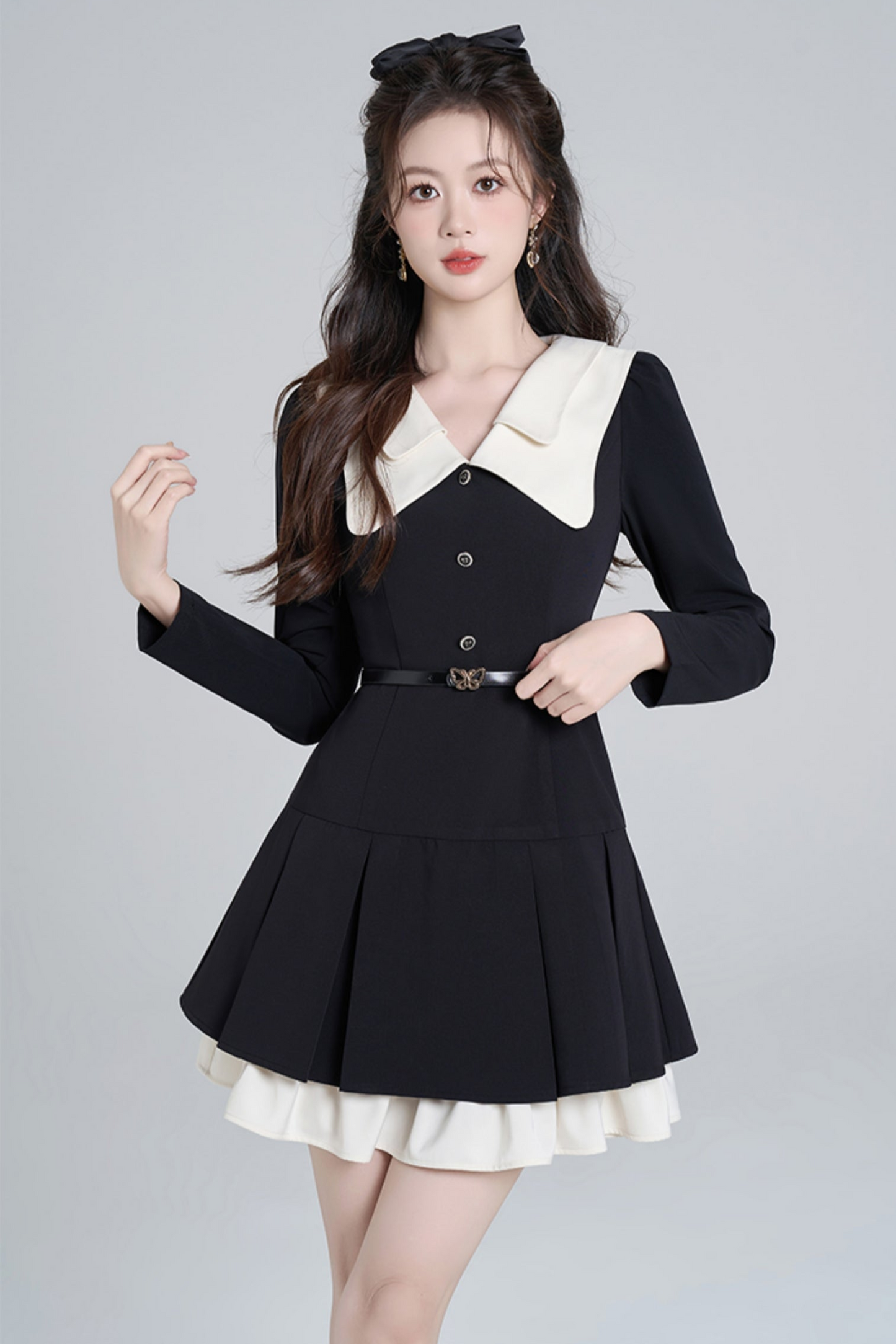 Black long sleeve doll carrades