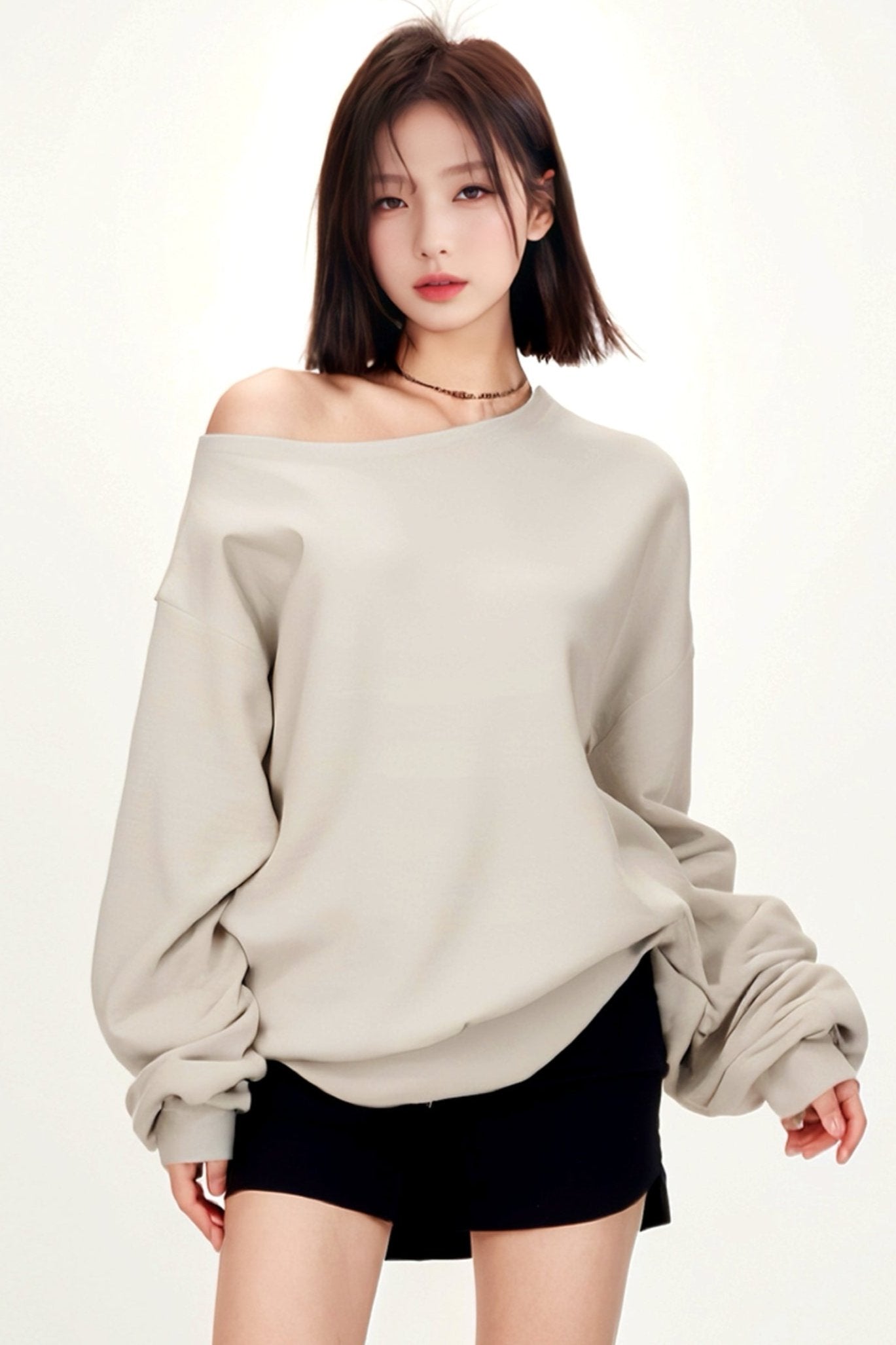 Off -shoulder scoop Nex wet shirt