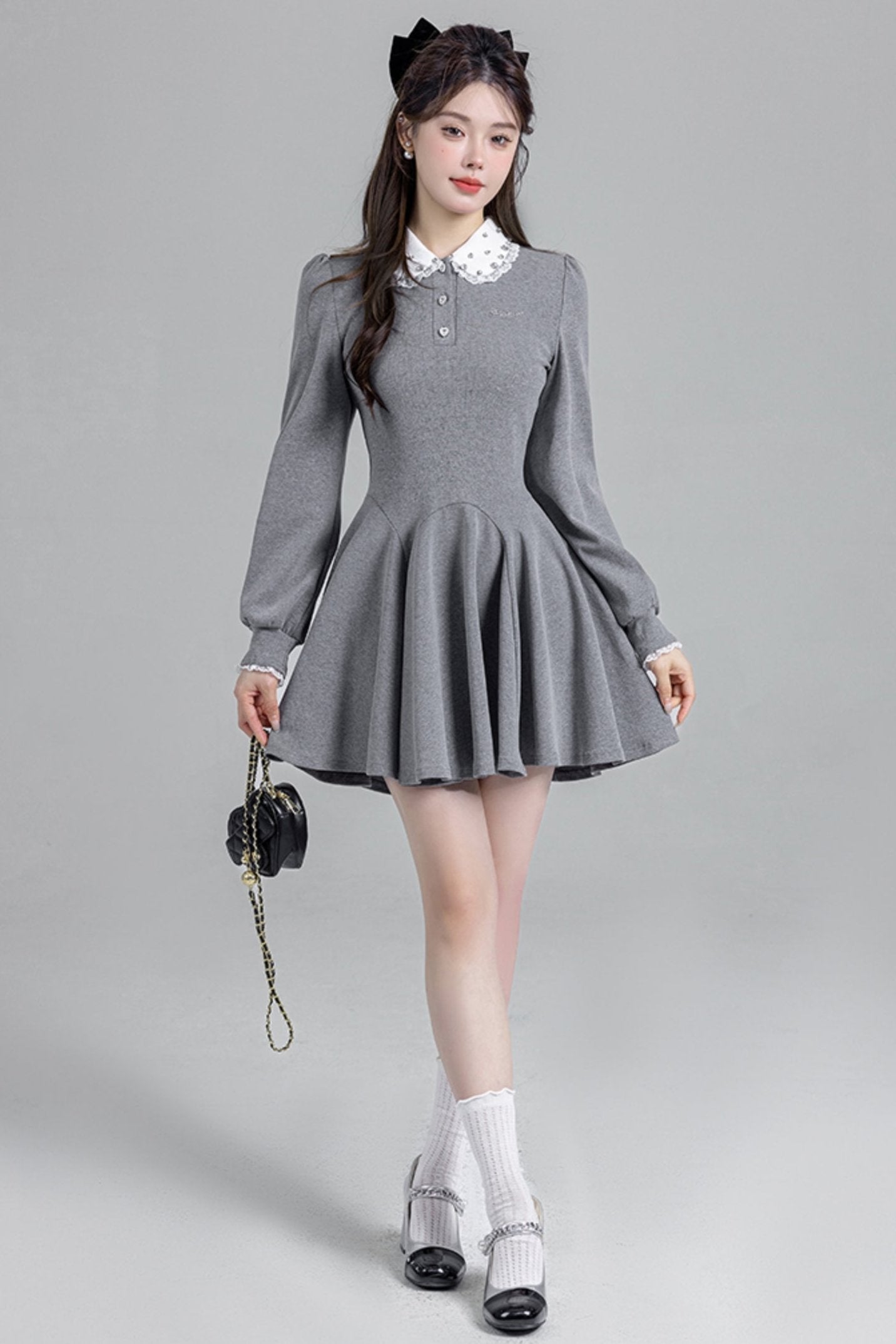 Gray Doll Nex Limnit Dress