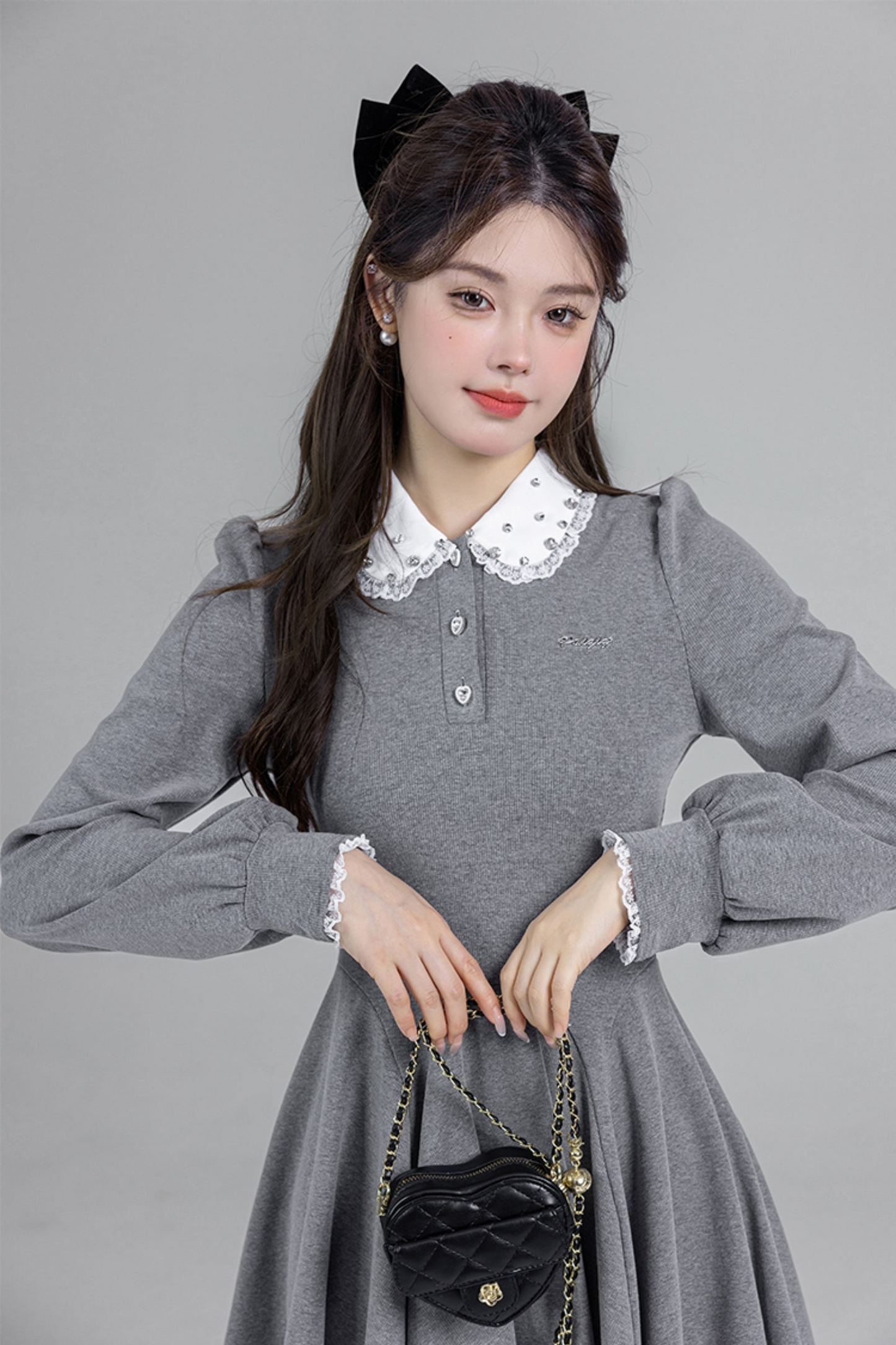 Gray Doll Nex Limnit Dress