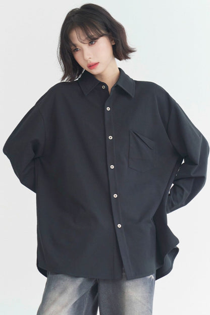 Solid Drepra Prolong Sleeve Shirt