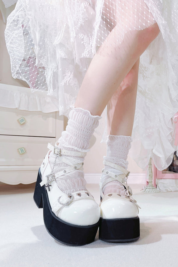 Japanese Round Toe Lace-Up Shoes