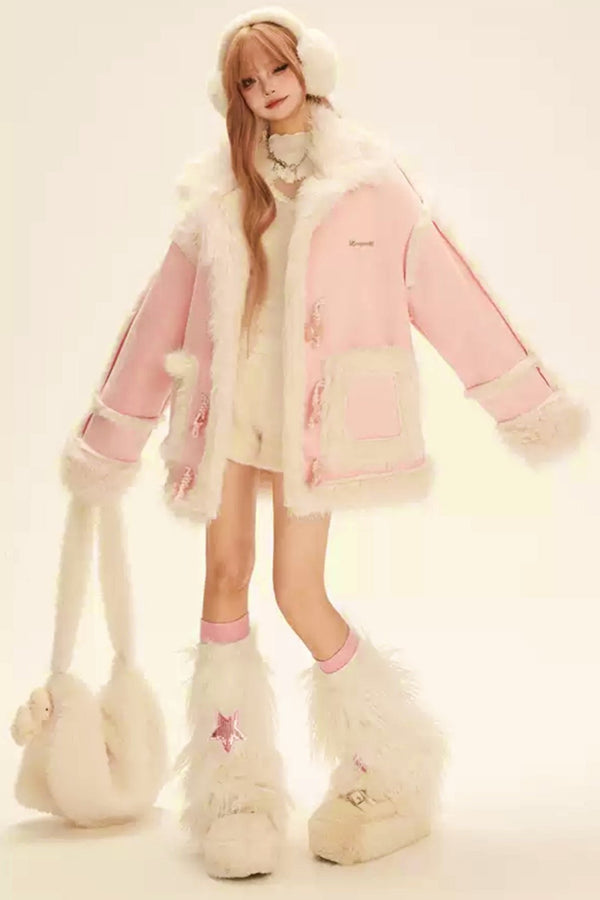 スタンドカラムウールファージャケット