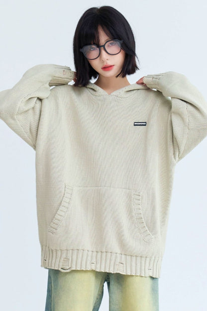 Kangaroo Pocket Lip De Hoodie Sweater