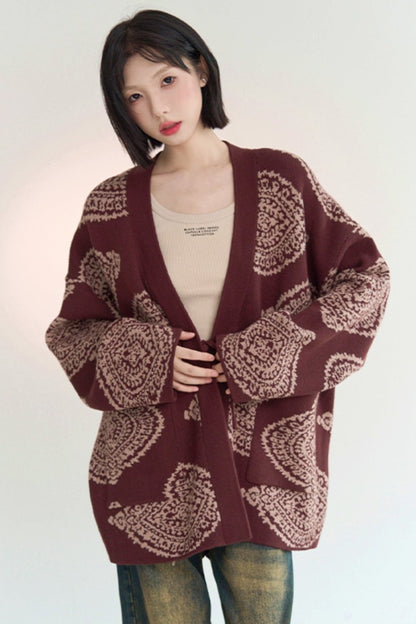 Loosena Color Knit Cardigan