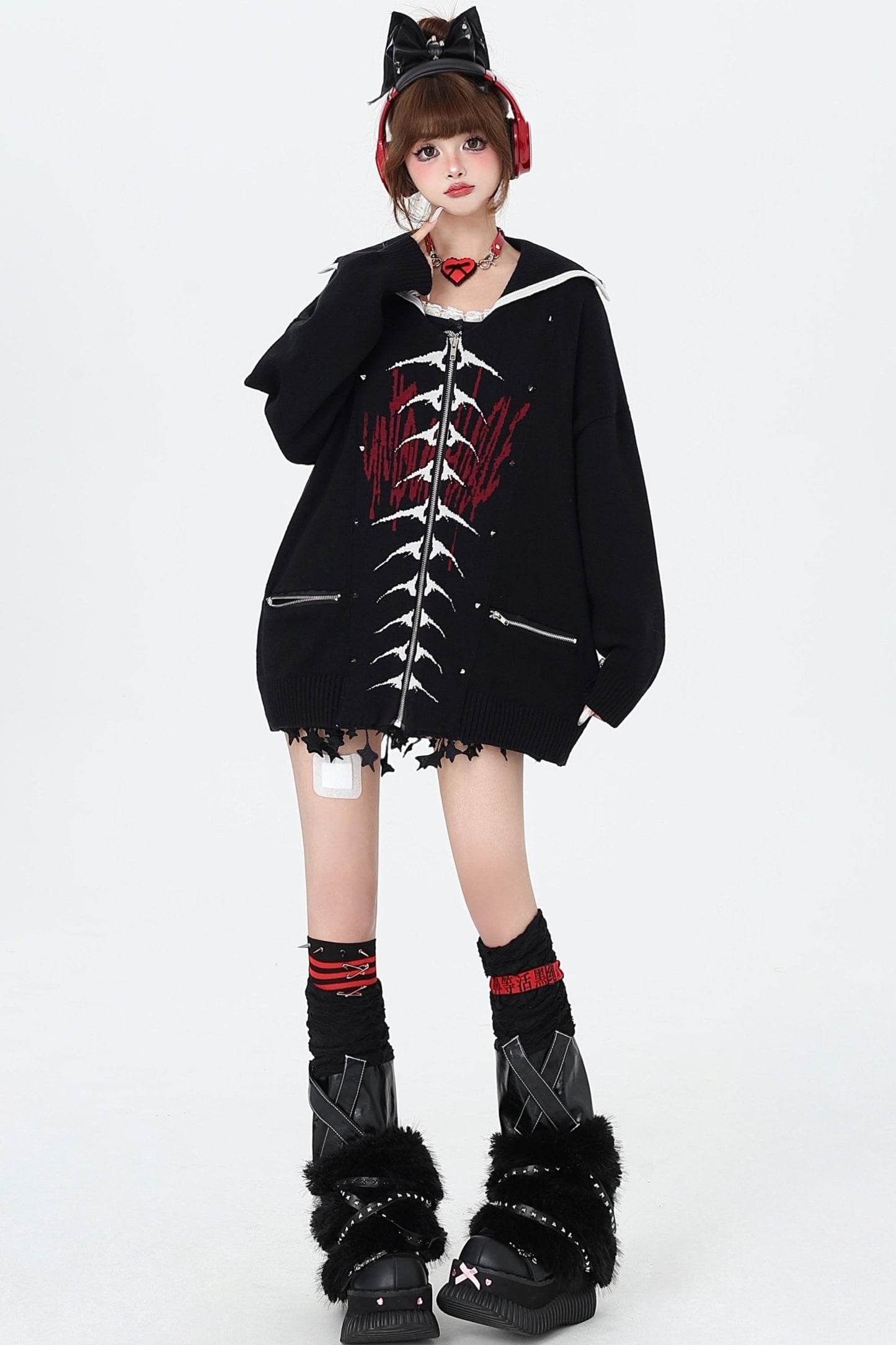 Butterfly Gothic Hall Knit Sweater