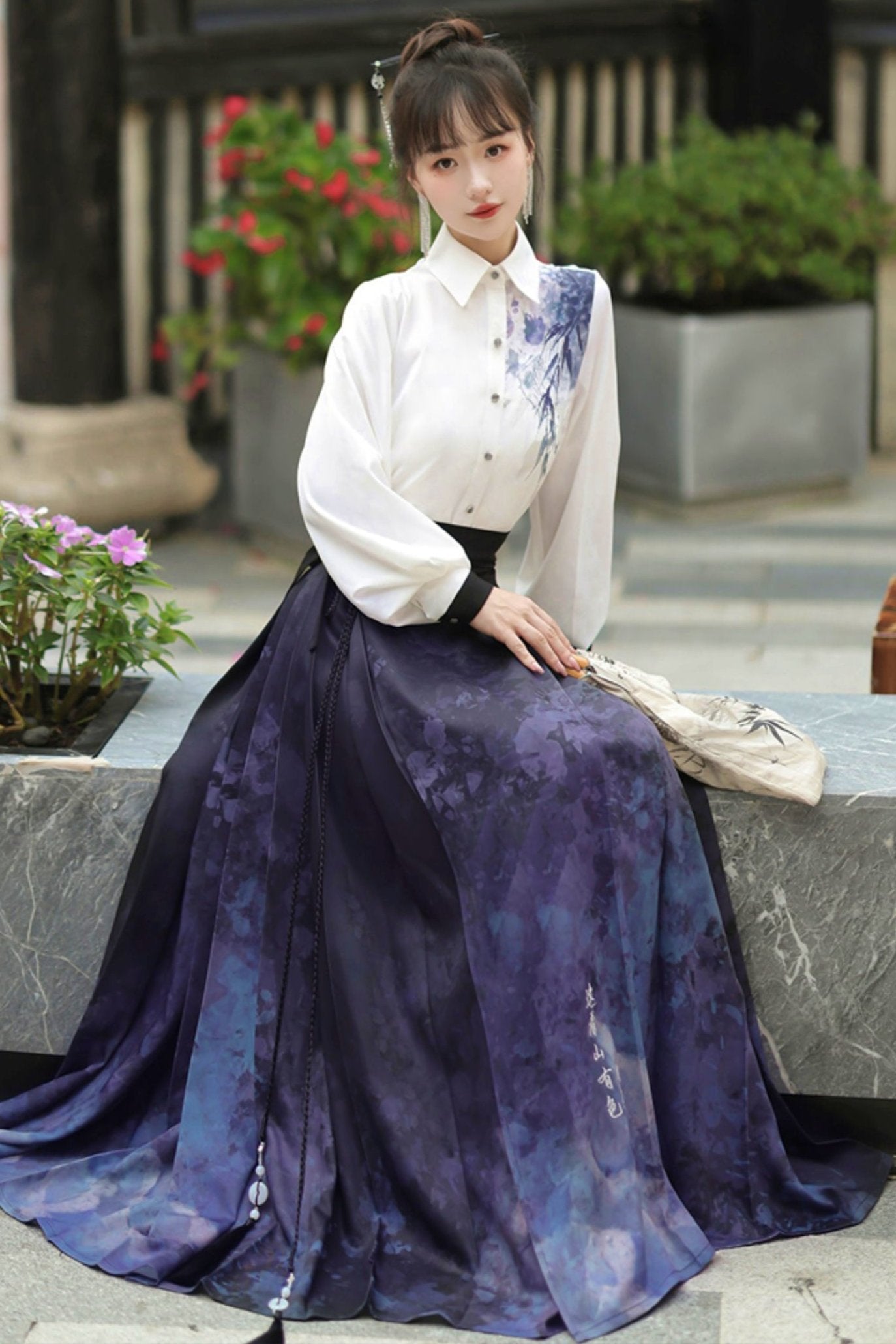 Spring Hanfu Ink Mammence Cartro Set