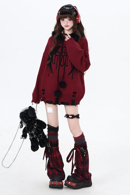 トワイライトレターファーカラーフーディー