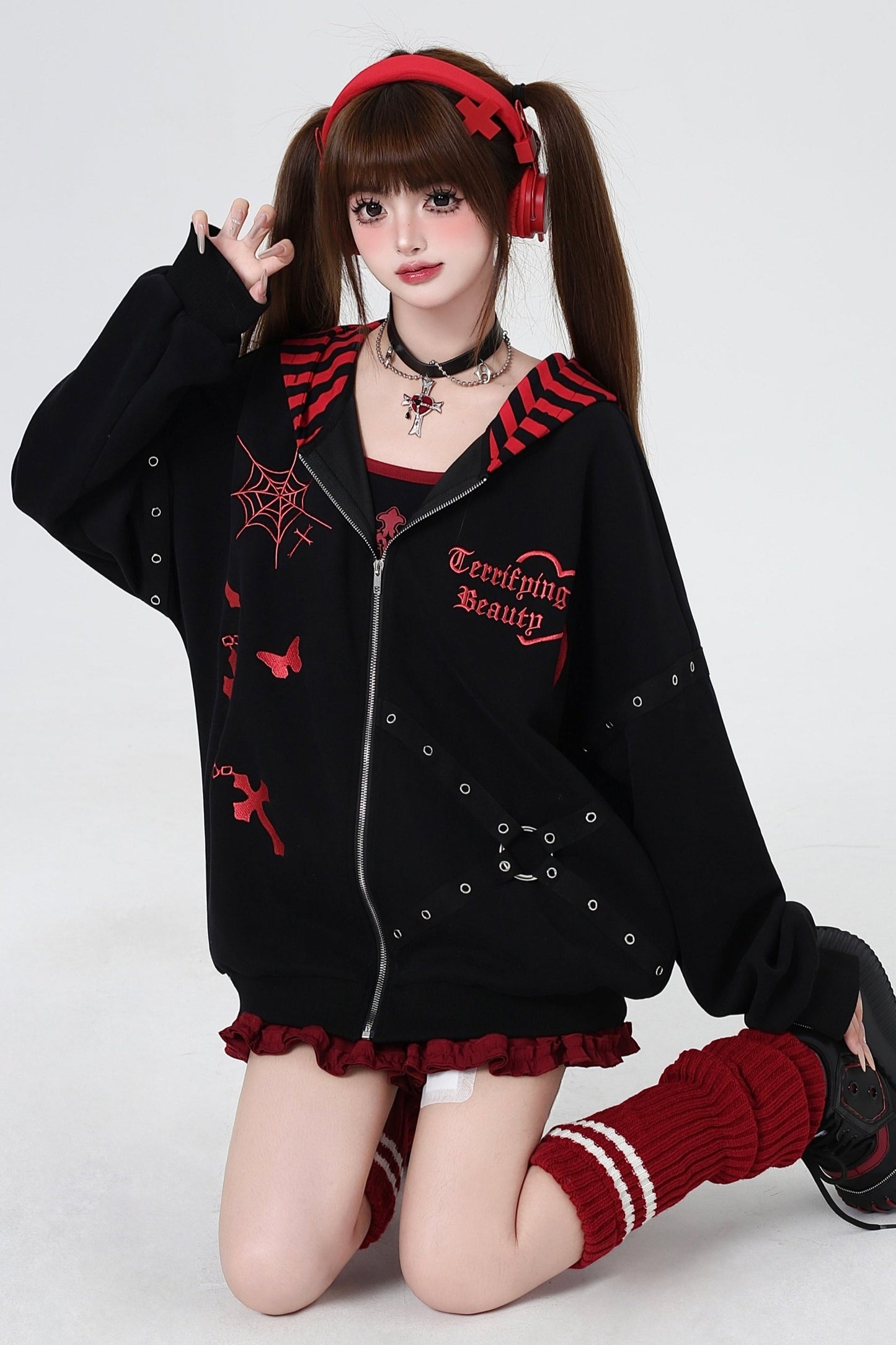 Subculture Cool Embroidered Hooded Jacket