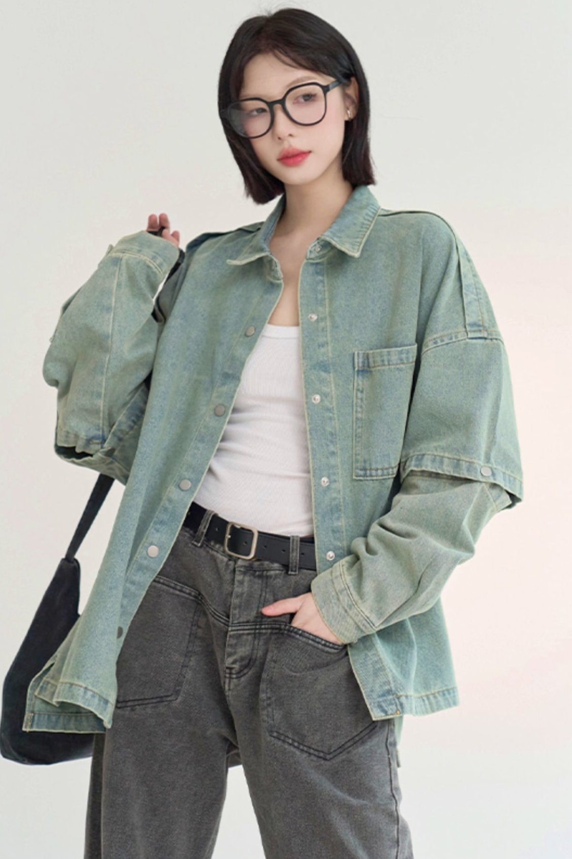 Gravity loose fit denim jacket