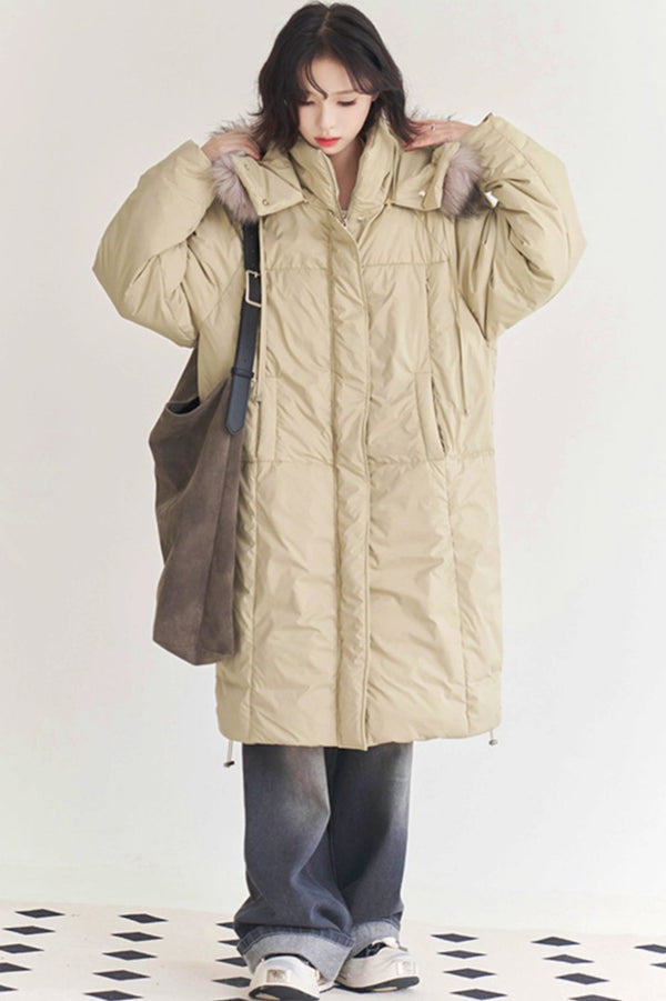 ルーズフードコットンジャケット