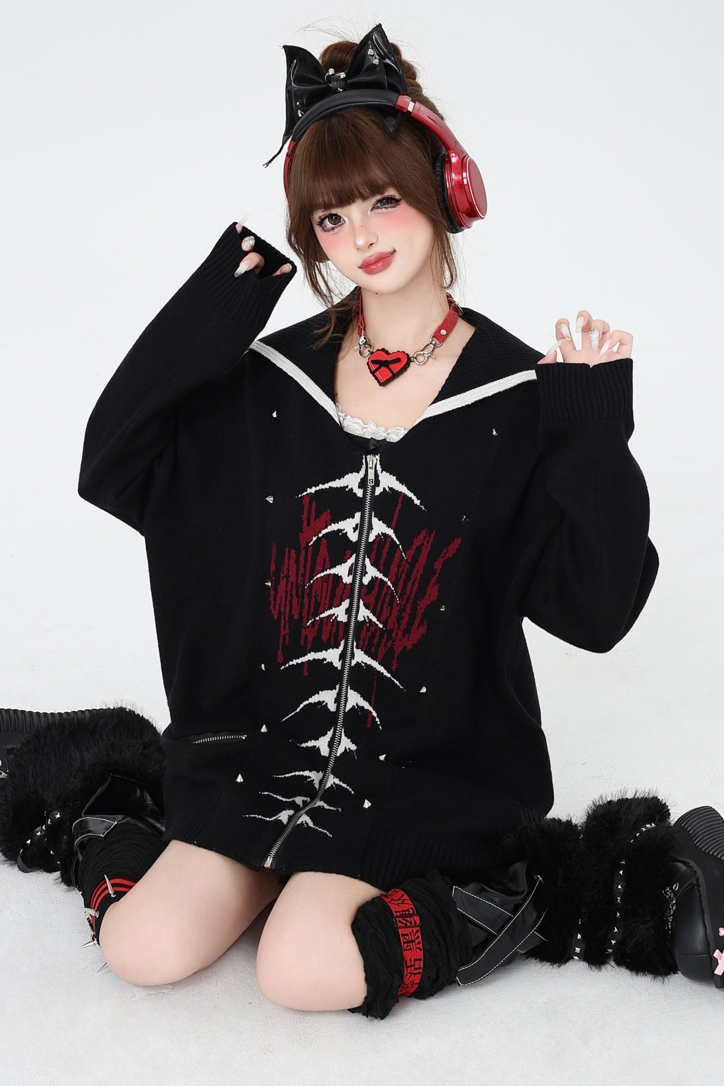 Butterfly Gothic Hall Knit Sweater