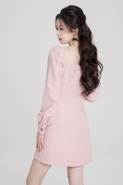 Pink Square Air Neck Bowlindress