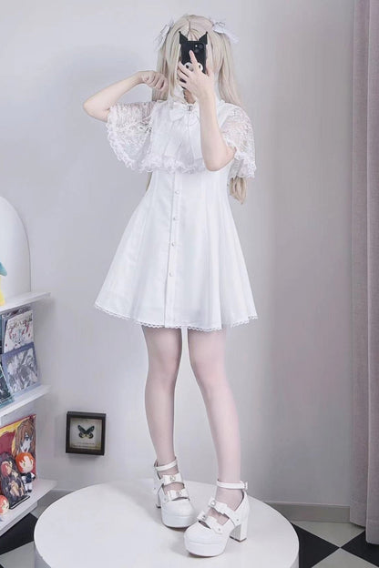 Sweet Doll Lace Ribbon Dress