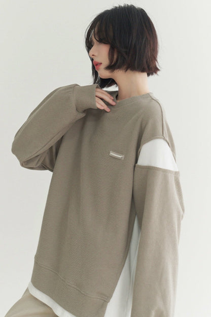 Gravity stitching loose fit sweatshirt