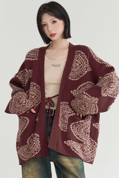 Loosena Color Knit Cardigan