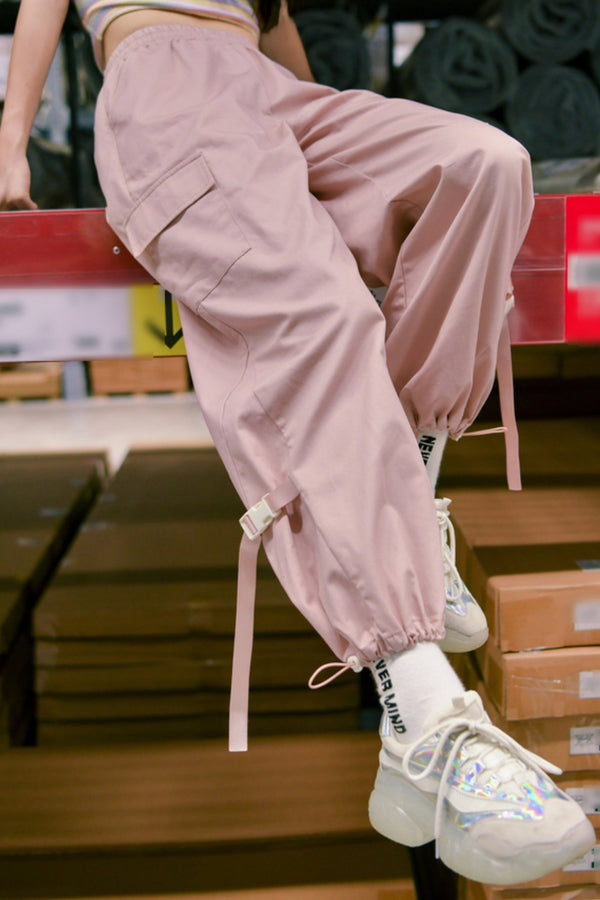 バーサタイルピンククロップドパンツ