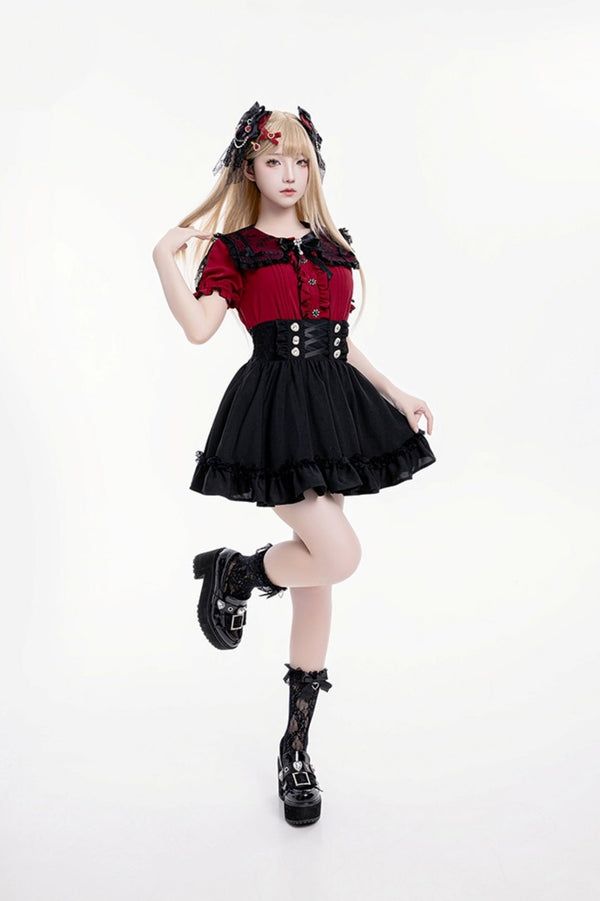 ジャパニーズレーススクエアネックシャツ